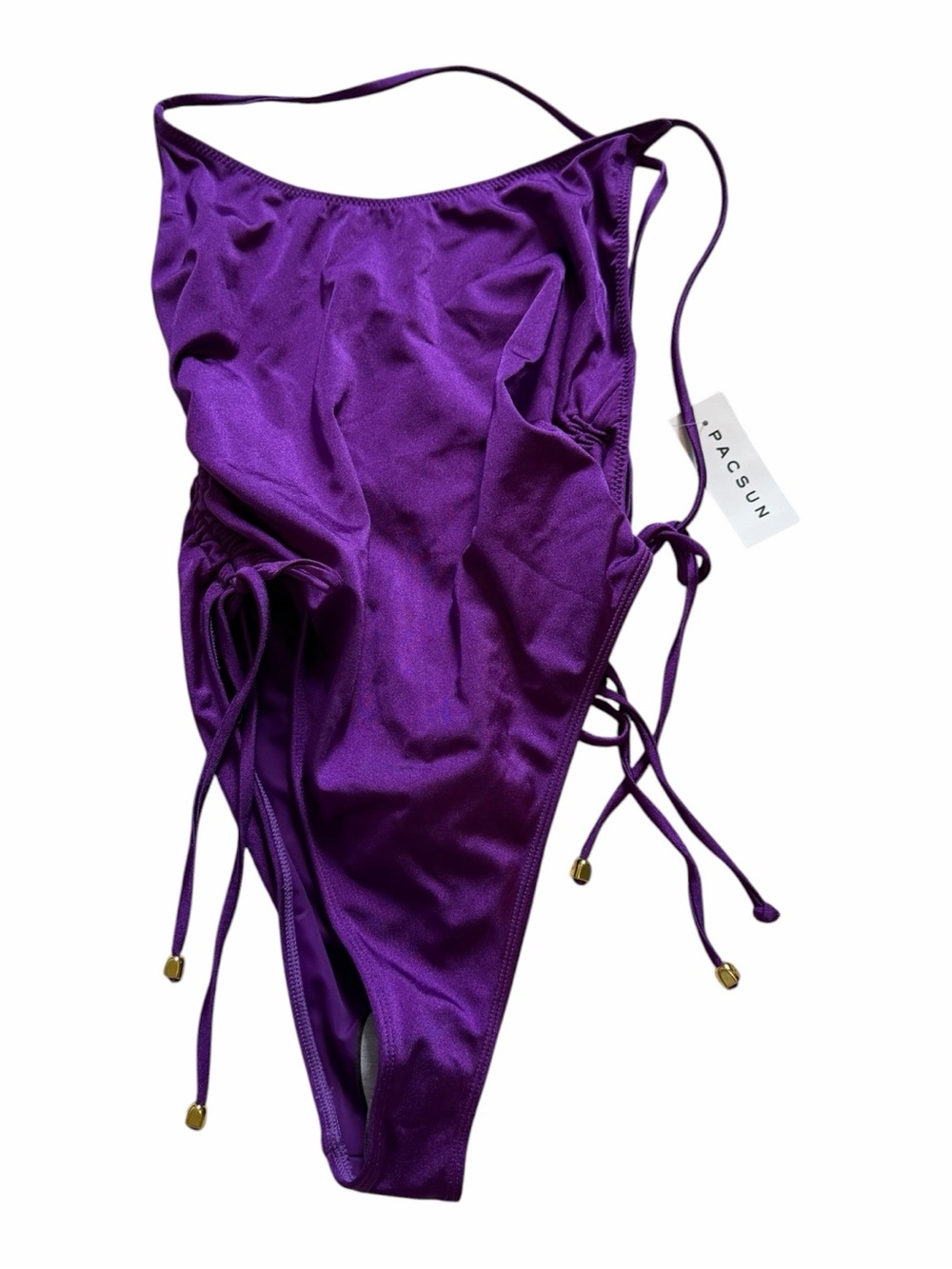 PacSun Purple One-Piece Swimsuit with Side Ties